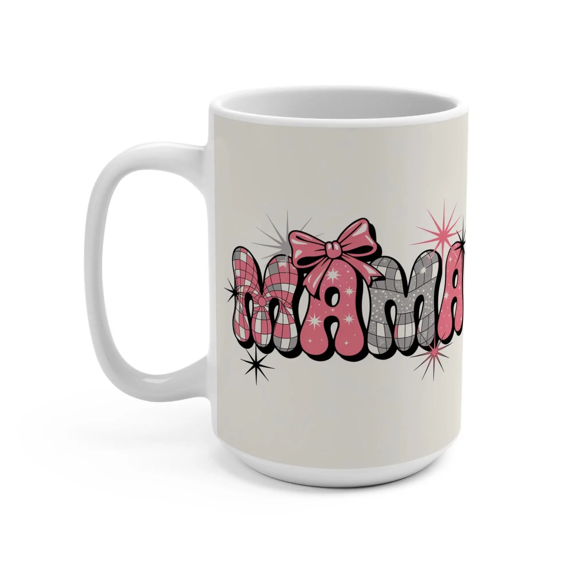 Charming Mama Mug - Perfect Gift for Moms, Mother's Day, Birthdays, Cozy Coffee Moments, Fun Desk Accessory, Kitchen Decor Rainbow Chaos Art Studio