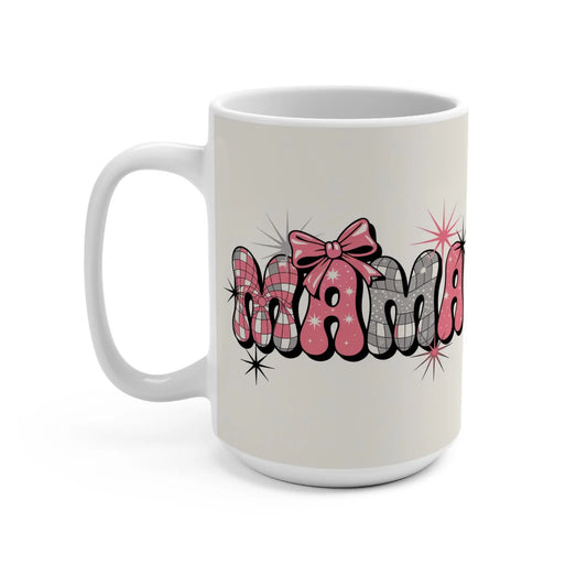 Charming Mama Mug - Perfect Gift for Moms, Mother's Day, Birthdays, Cozy Coffee Moments, Fun Desk Accessory, Kitchen Decor Rainbow Chaos Art Studio