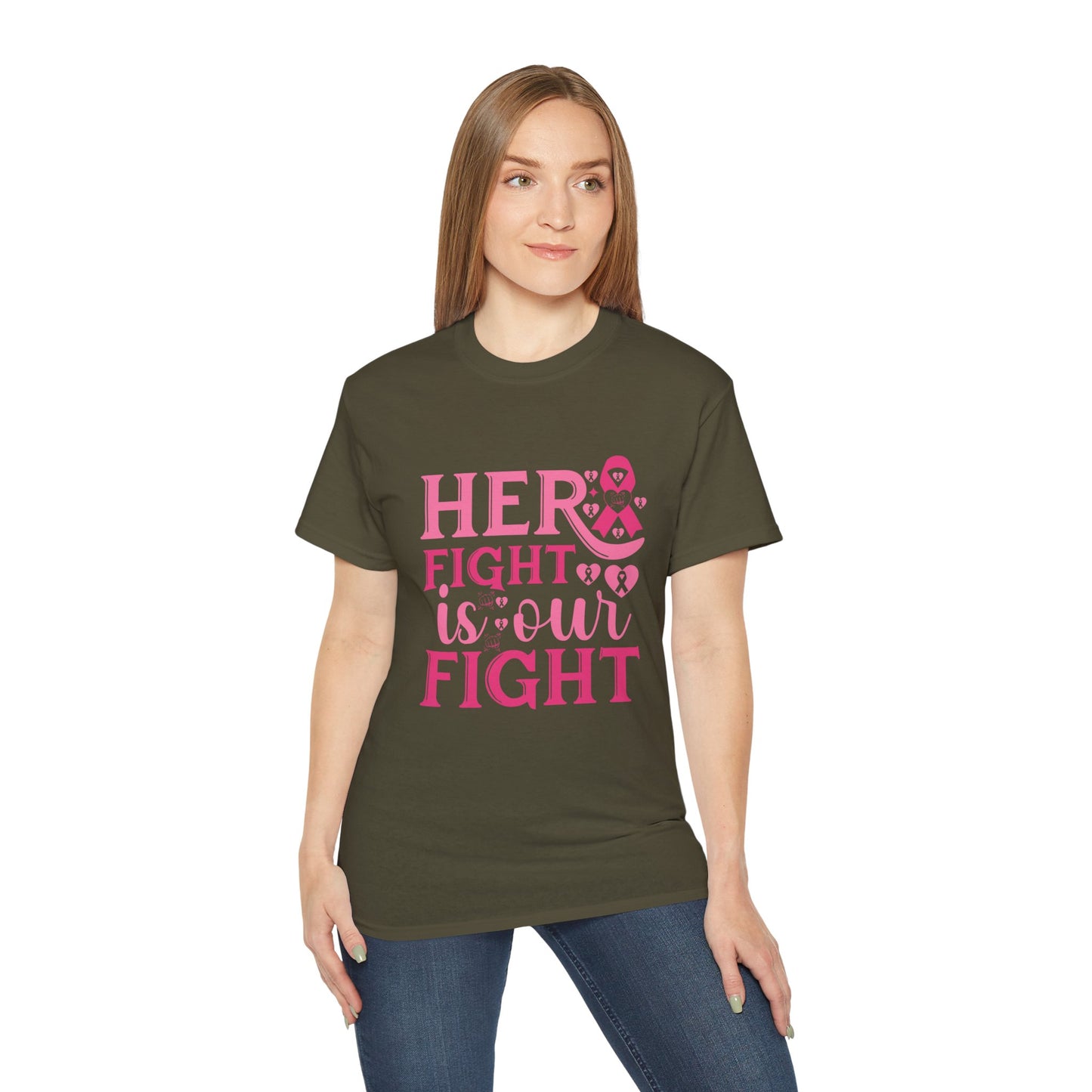 Empowering Fight Against Breast Cancer Tee, Awareness Shirt, Gift for Survivors, Motivational Top, Breast Cancer Support Apparel