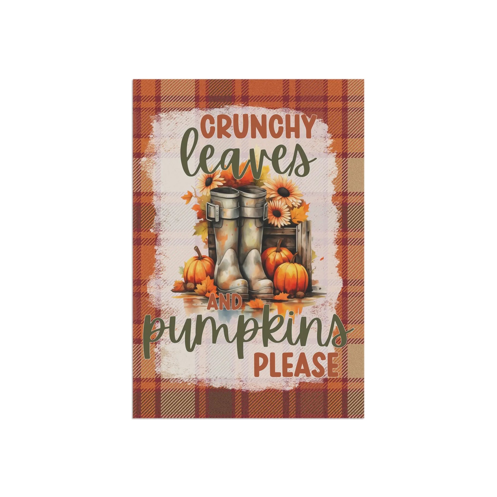 Autumn Garden Banner, Fall Decor Flag, Pumpkin Welcome Sign, Outdoor Seasonal Banner, Thanksgiving Yard Decoration Printify