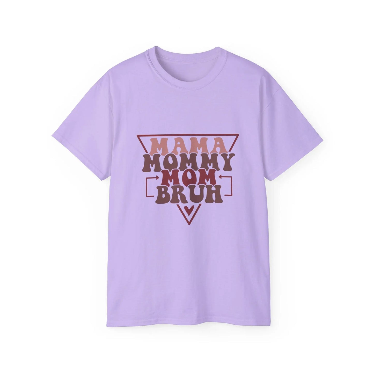Mama Mommy Mom Bruh Unisex Ultra Cotton Tee, Funny Family Shirt, Gift for Moms, Mother's Day Gift, Perfect for Moms - Rainbow Chaos Art Studio