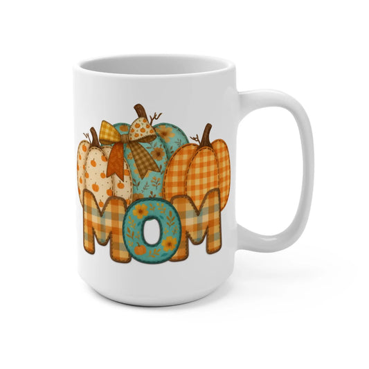 Fall Pumpkin Mug: Cozy Autumn Coffee Cup, Thanksgiving Gift Rainbow Chaos Art Studio
