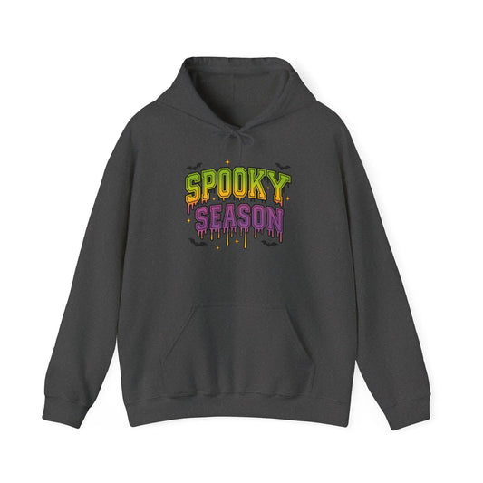 Cozy Spooky Season Hoodie: Unisex Halloween Sweatshirt Rainbow Chaos Art Studio