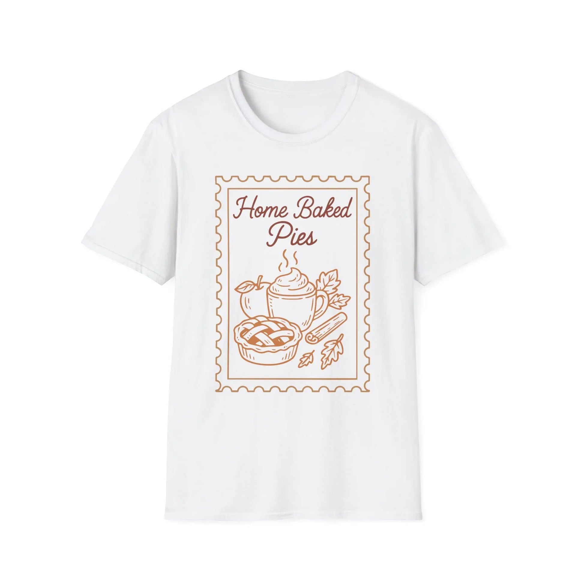 Home Baked Pies T-Shirt: Cozy Autumn Baking Lover Tee Rainbow Chaos Art Studio