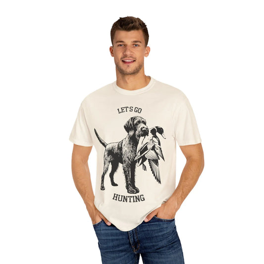 German Wirehaired Pointer T-Shirt: Hunting Dog Unisex Tee Rainbow Chaos Art Studio