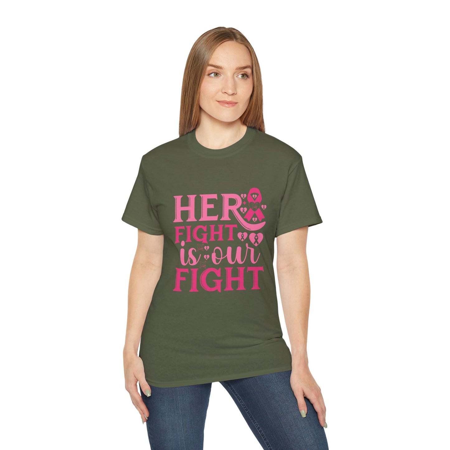 Empowering Fight Against Breast Cancer Tee, Awareness Shirt, Gift for Survivors, Motivational Top, Breast Cancer Support Apparel
