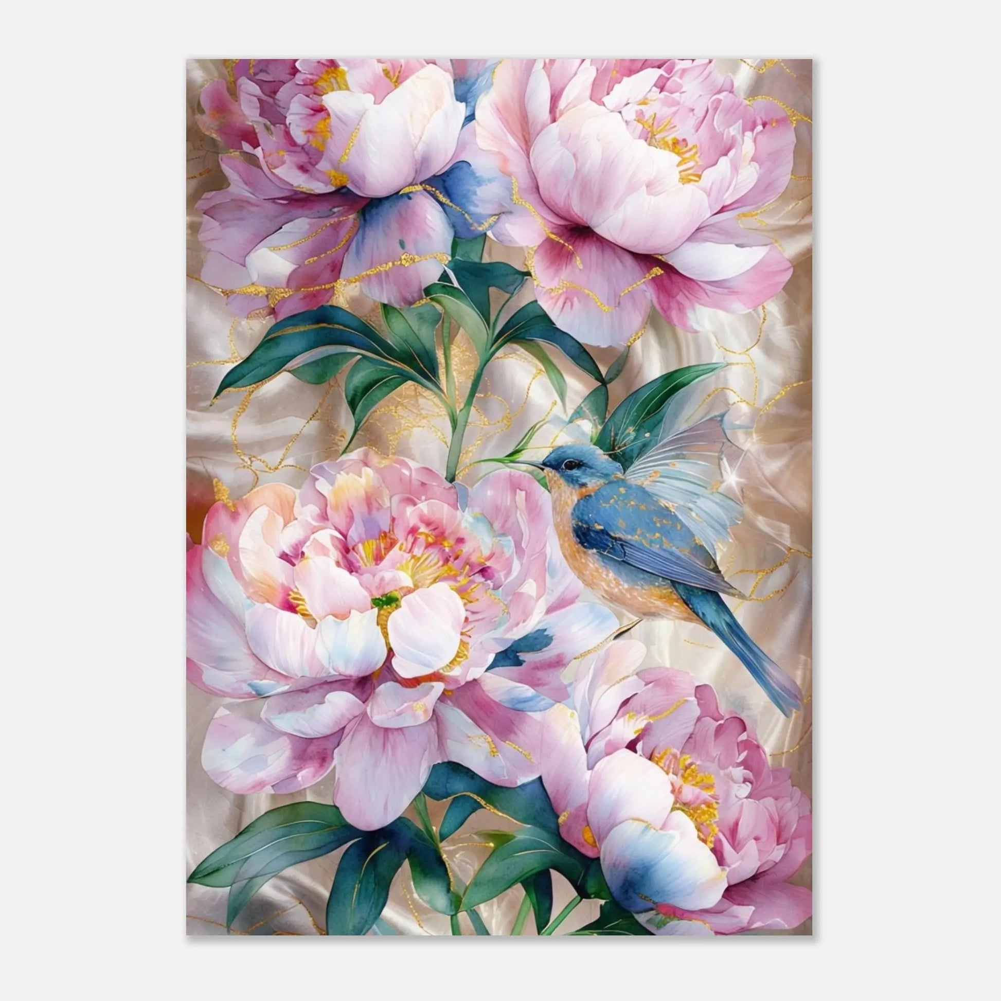 Watercolor Peonies #2 Rainbow Chaos Art Studio