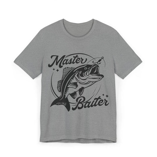 Master Baiter Fishing T-Shirt: Funny Fisherman Gift Rainbow Chaos Art Studio