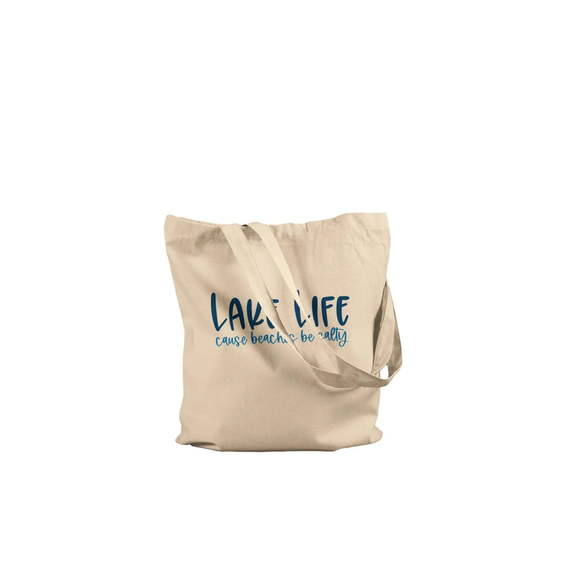 Eco-Friendly Cotton Tote Bag: Lake Adventures Reusable Shopper Rainbow Chaos Art Studio