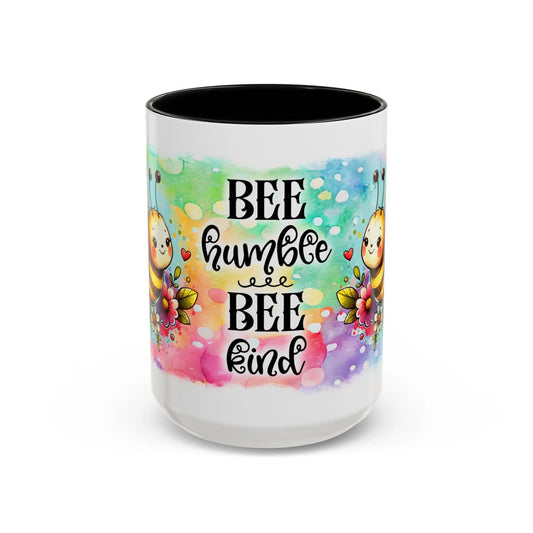 Bee Kind Coffee Mug: Colorful Ceramic Bee Lover Gift Rainbow Chaos Art Studio