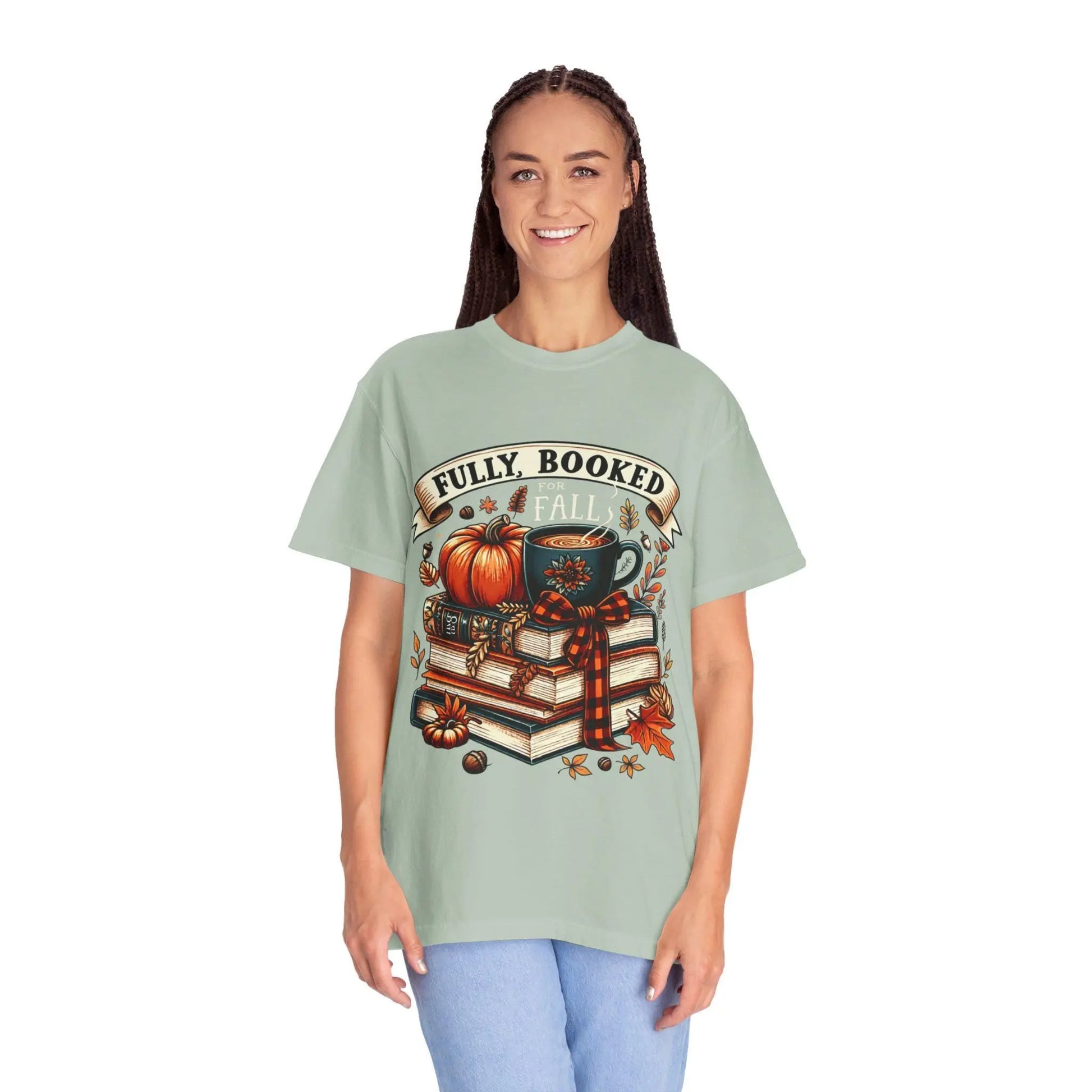 Book Lover T-Shirt: Cozy Fall Fashion, Literary Gift Rainbow Chaos Art Studio