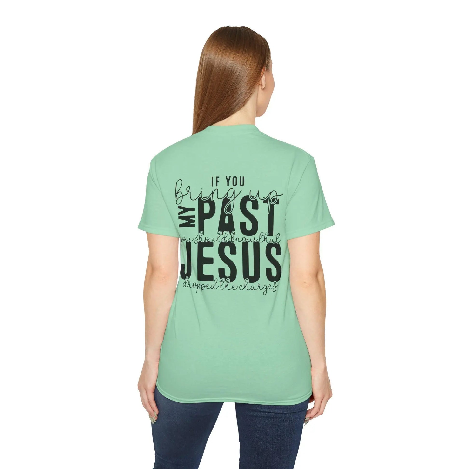 Forgiven Graphic Tee: Faith-Inspired Christian T-Shirt Rainbow Chaos Art Studio