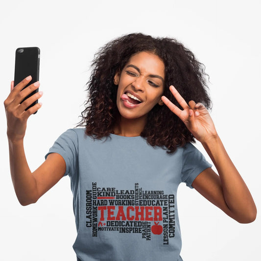 Inspirational Teacher T-Shirt: Unisex Educator Gift Rainbow Chaos Art Studio