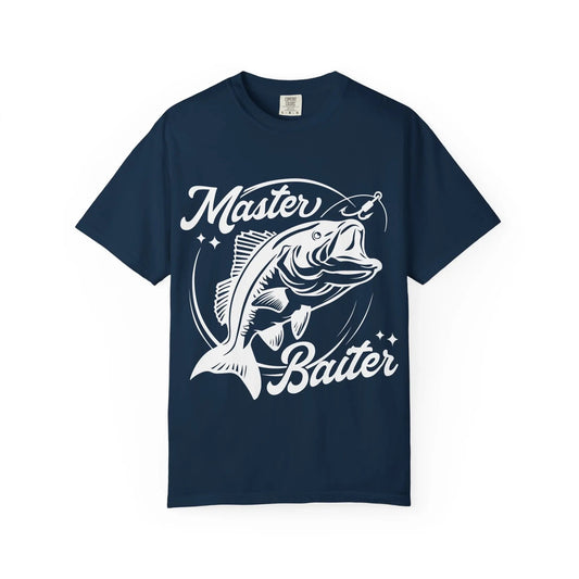 Master Baiter Unisex Garment-Dyed T-shirt, Fishing Shirt, Humor Tee, Casual Wear, Gift for Anglers, Outdoor Enthusiast Apparel Printify