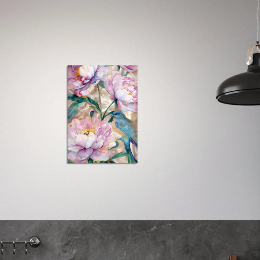 Watercolor Peony Art Print Rainbow Chaos Art Studio