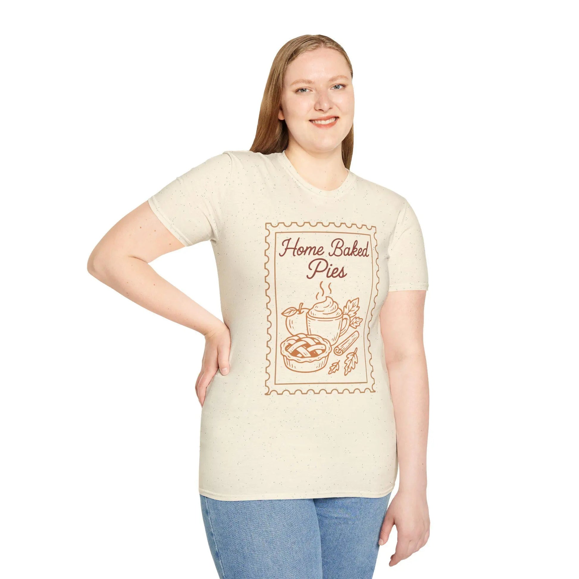 Home Baked Pies T-Shirt: Cozy Autumn Baking Lover Tee Rainbow Chaos Art Studio