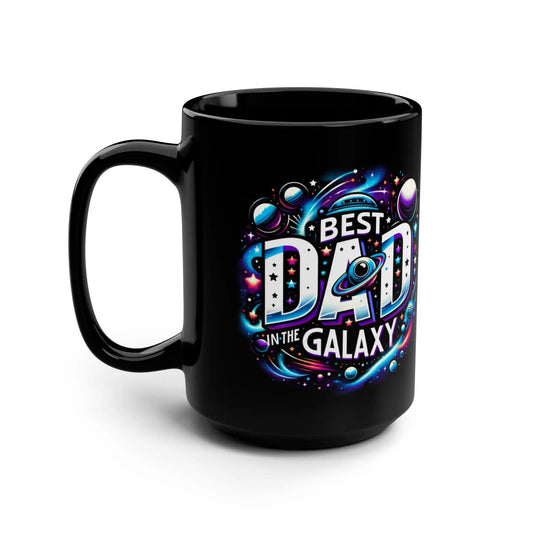 Cosmic Dad Mug, Best Dad in the Galaxy Gift, Funny Coffee Cup, Space Theme, Father's Day, Birthday Present Rainbow Chaos Art Studio