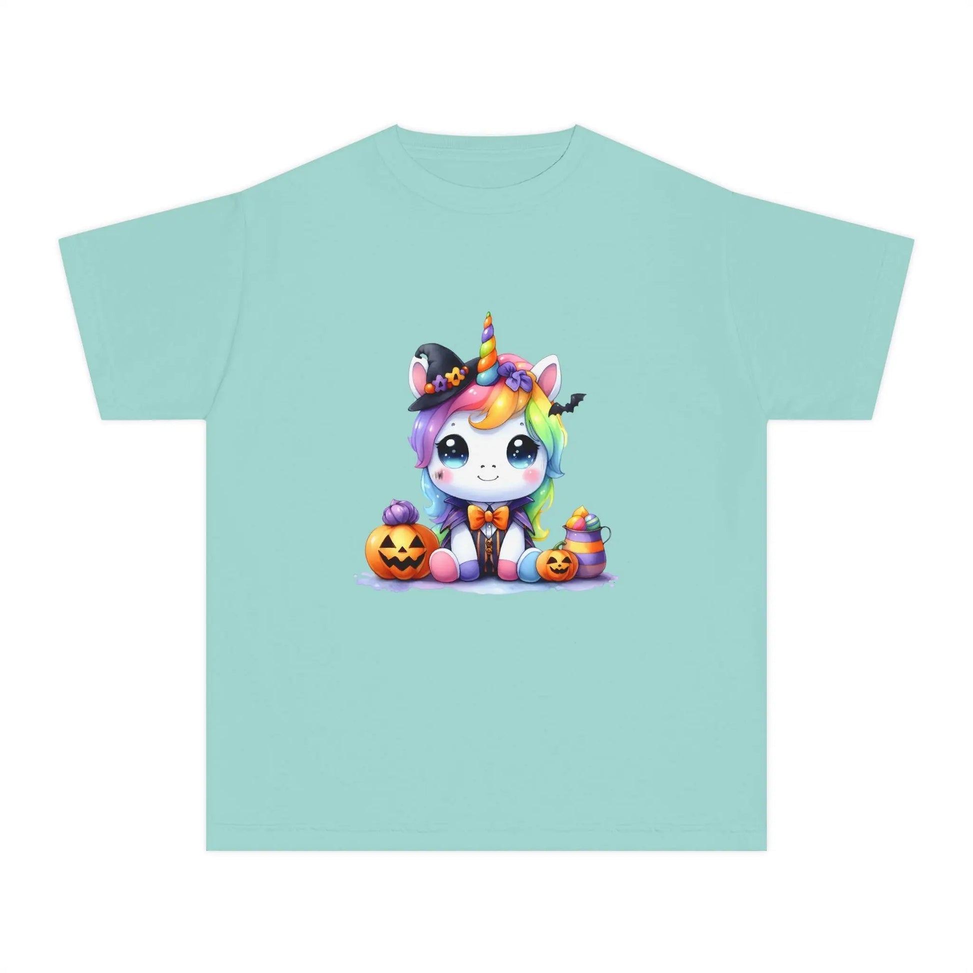 Rainbow Unicorn Girls Tee: Colorful Kids T-Shirt Rainbow Chaos Art Studio