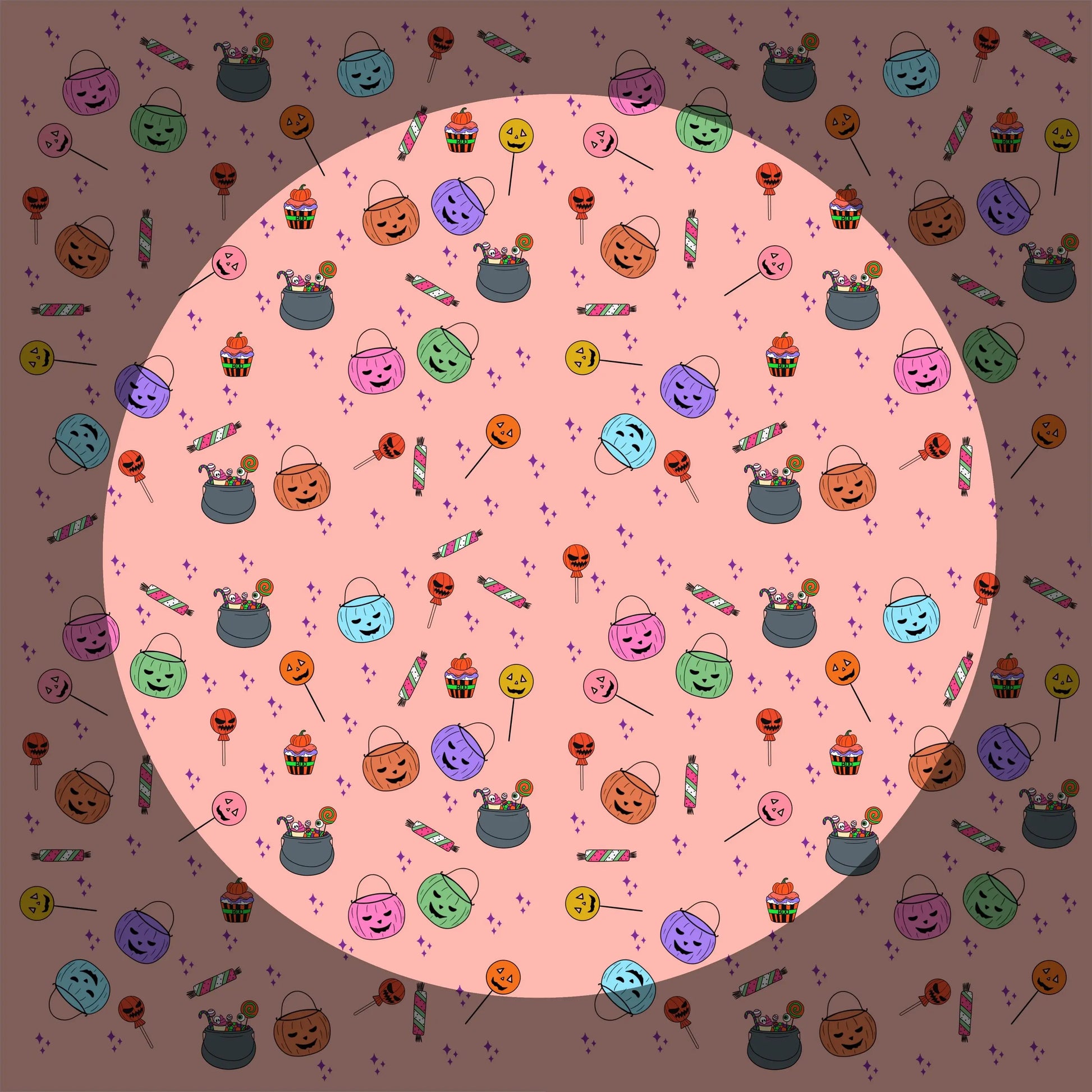 Halloween Seamless Pattern | Pumpkins and Ghosts | Printable Digital Paper Rainbow Chaos Art Studio