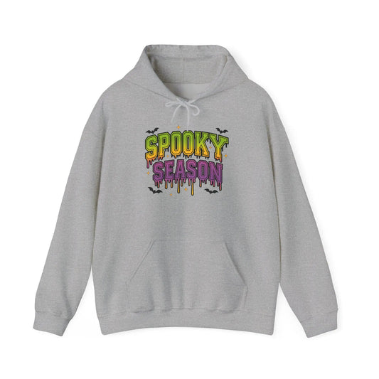 Cozy Spooky Season Hoodie: Unisex Halloween Sweatshirt Rainbow Chaos Art Studio