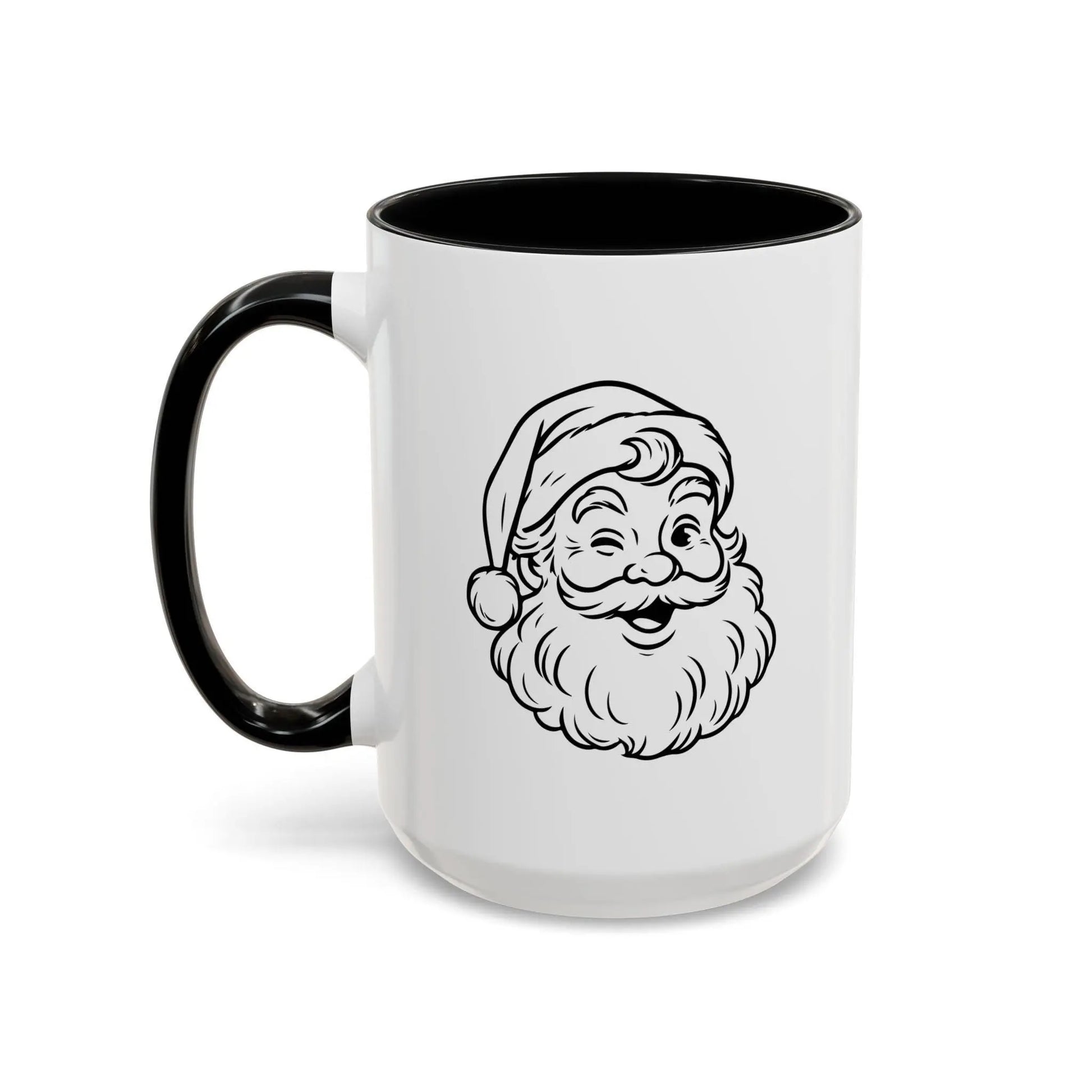 Santa Christmas Coffee Mug: Holiday Decor, Gift for Coffee Lovers Rainbow Chaos Art Studio