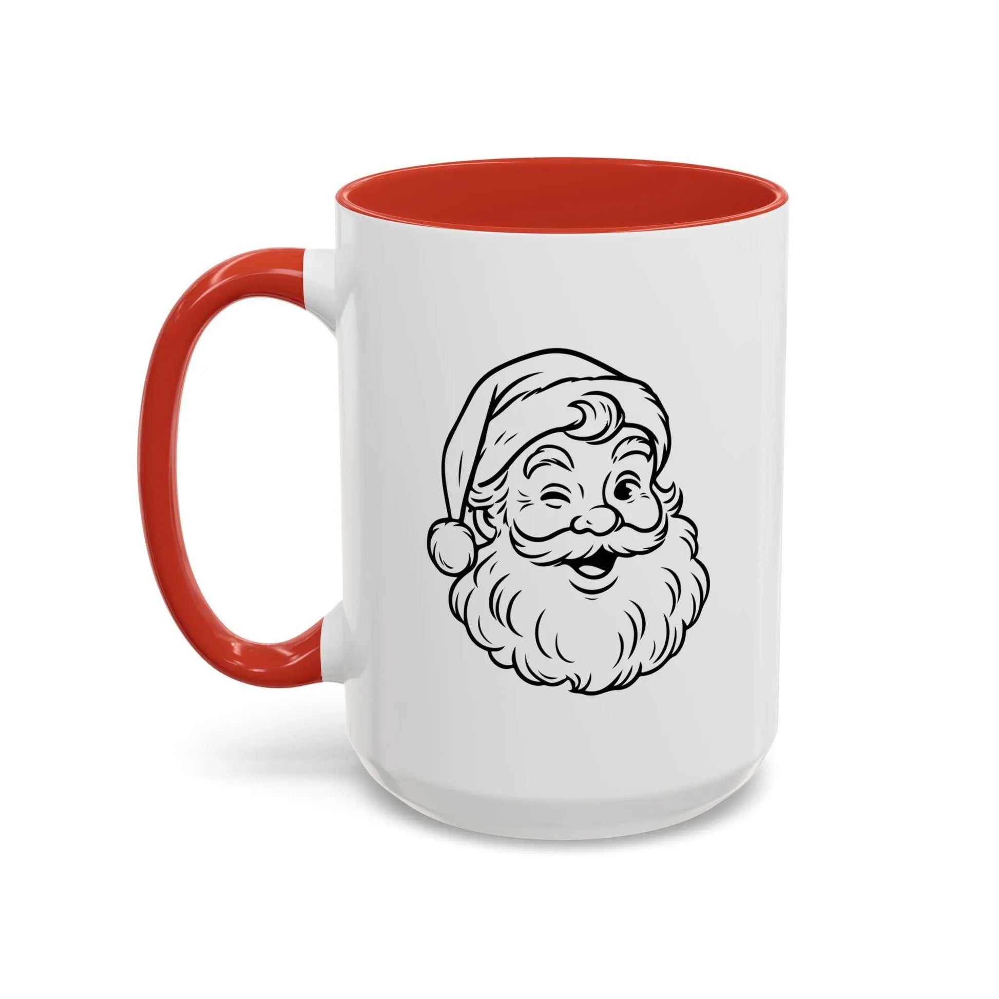Santa Christmas Coffee Mug: Holiday Decor, Gift for Coffee Lovers Rainbow Chaos Art Studio