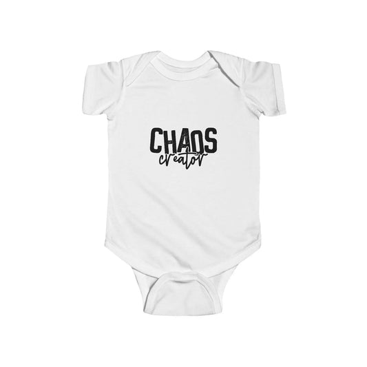 Chaos Creator Baby Bodysuit: Funny Newborn Onesie Rainbow Chaos Art Studio