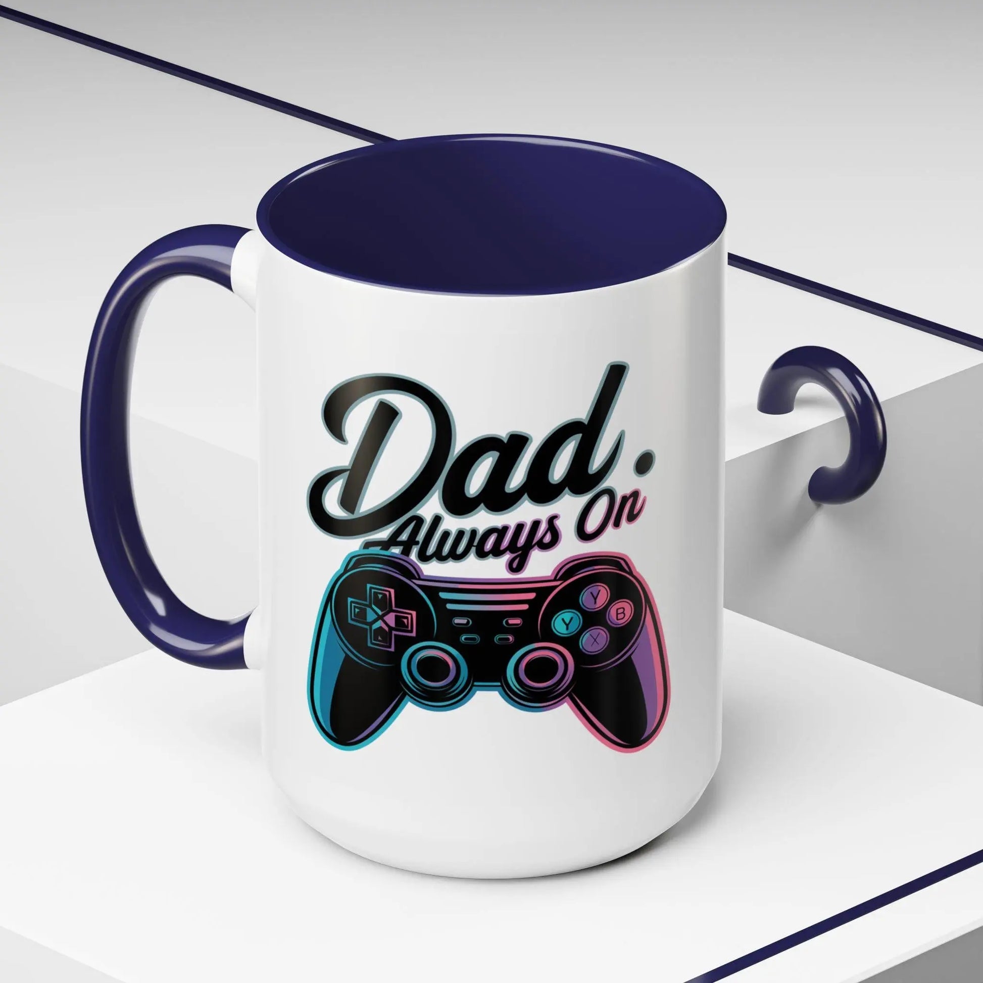Gaming Dad Coffee Mug: Gamer Gift for Father's Day Rainbow Chaos Art Studio