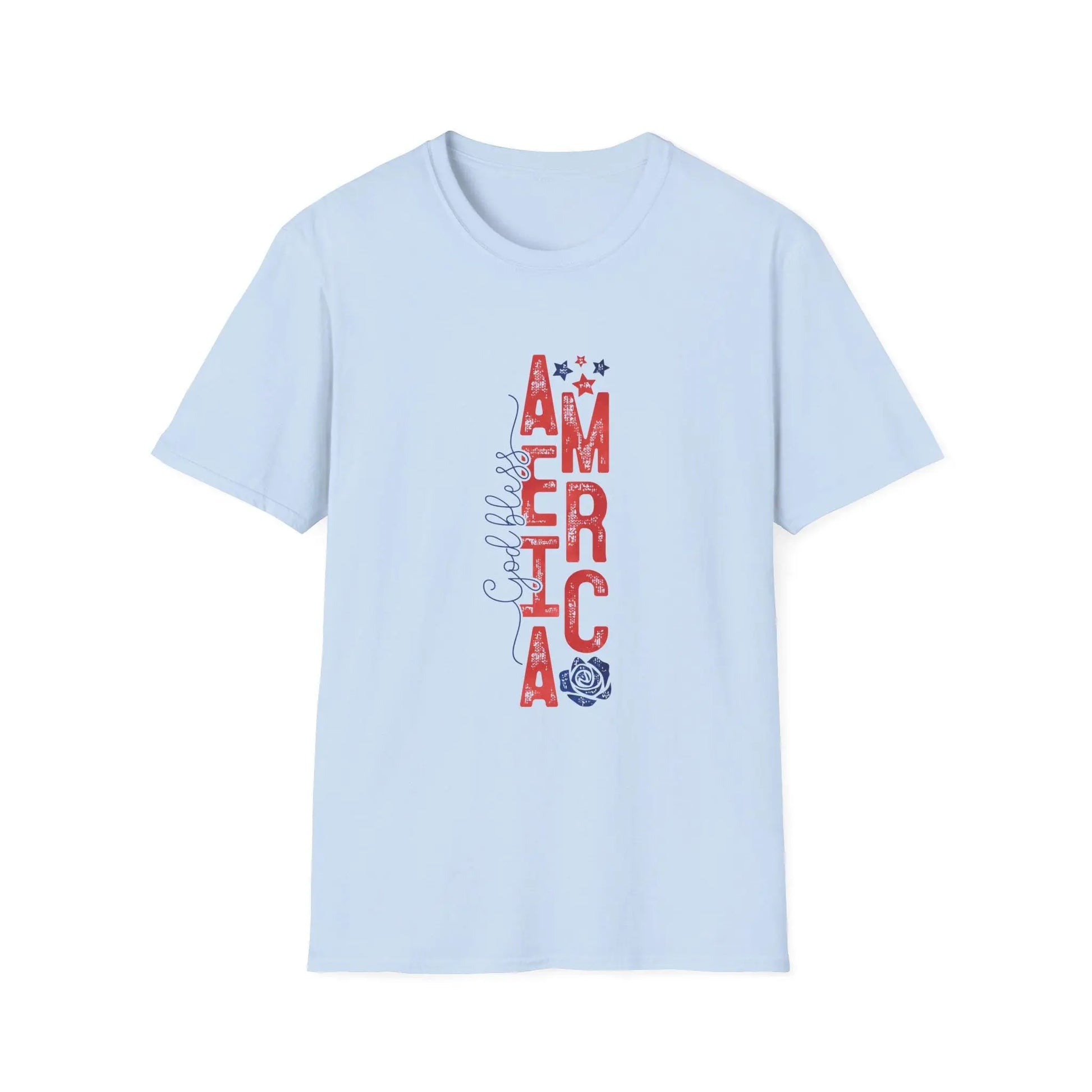 God Bless America T-Shirt: Patriotic American Pride Tee Rainbow Chaos Art Studio