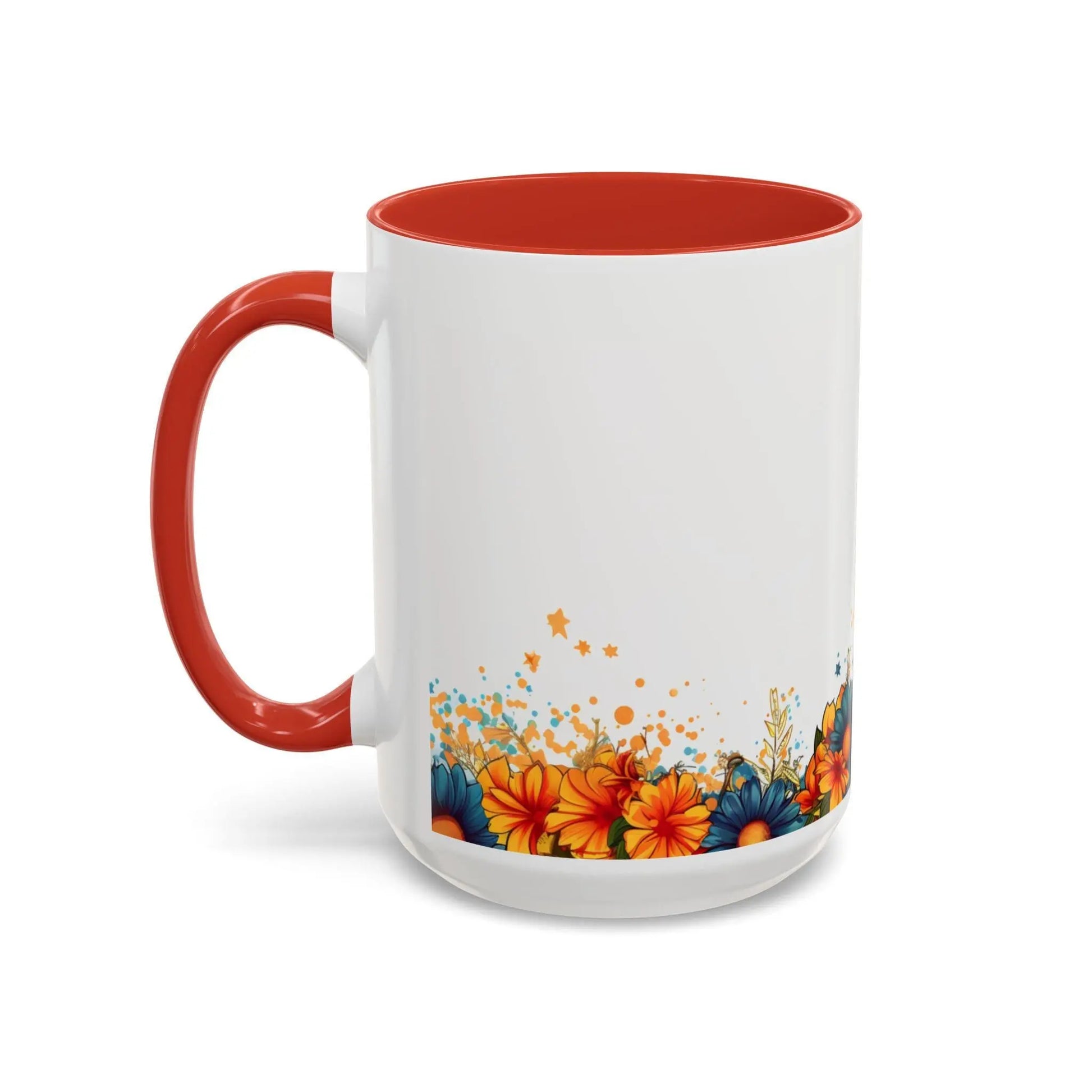 Boho Floral Highland Cow Coffee Mug: Unique Home Decor Rainbow Chaos Art Studio