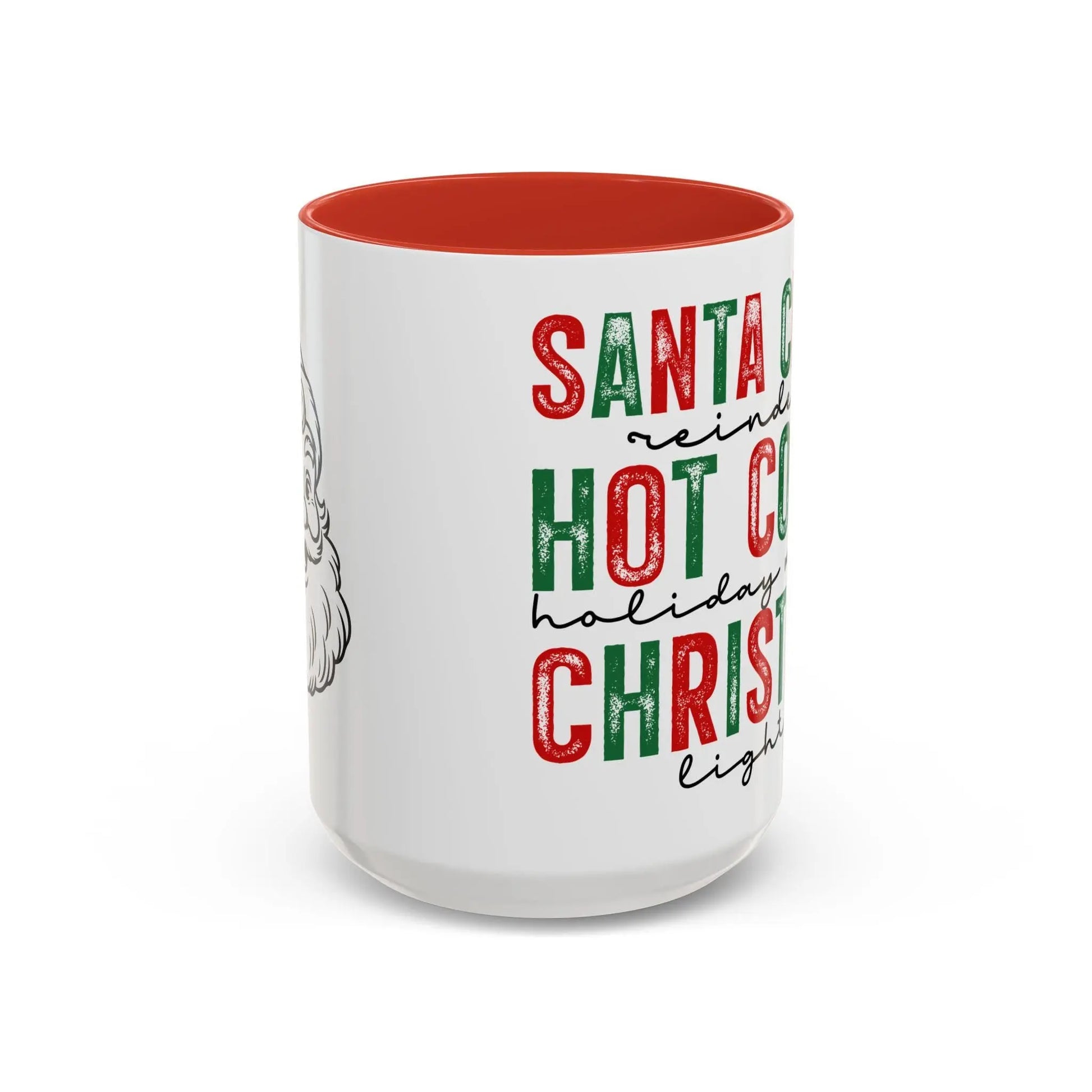 Santa Christmas Coffee Mug: Holiday Decor, Gift for Coffee Lovers Rainbow Chaos Art Studio