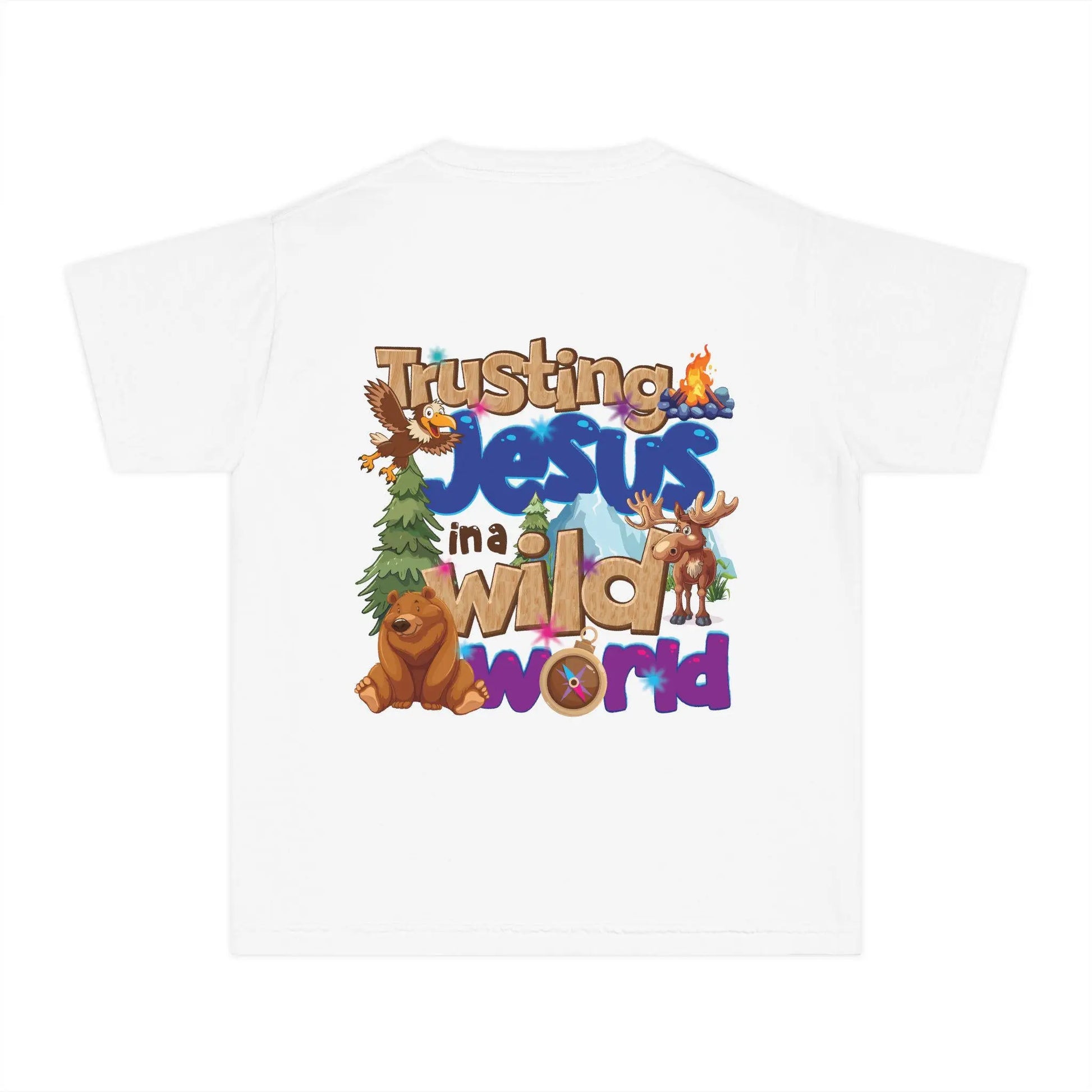 Youth Midweight Tee Rainbow Chaos Art Studio