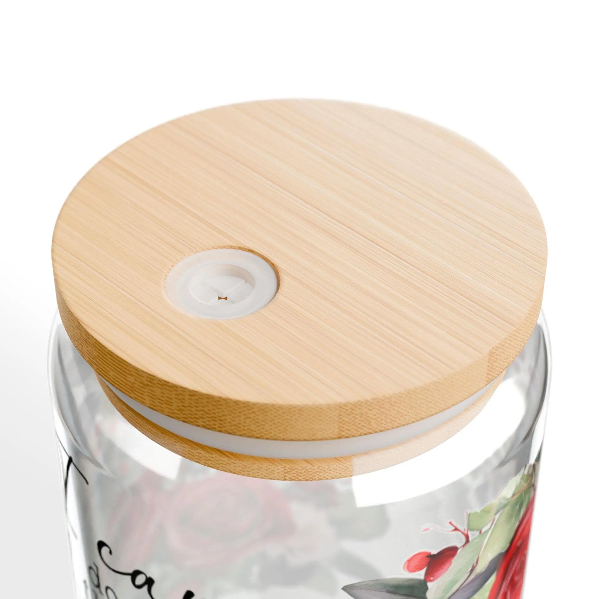 Floral Inspirational Sipper Glass: 16oz Quotes Tumbler Rainbow Chaos Art Studio