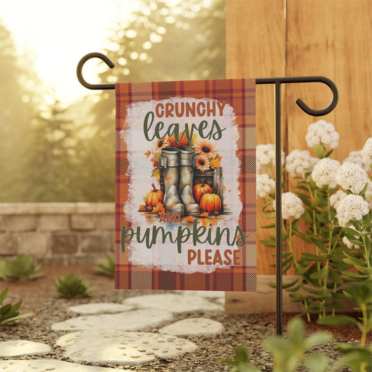 Autumn Garden Banner: Double-Sided Fall Decor Flag Rainbow Chaos Art Studio