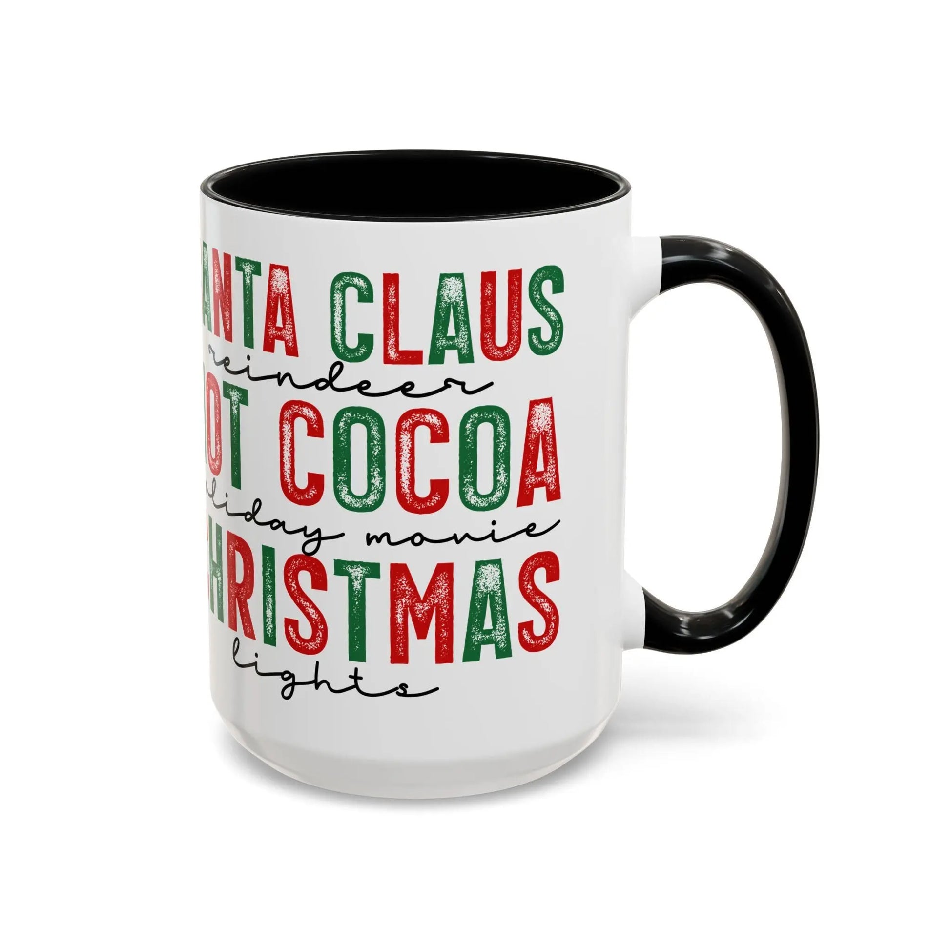 Santa Christmas Coffee Mug: Holiday Decor, Gift for Coffee Lovers Rainbow Chaos Art Studio