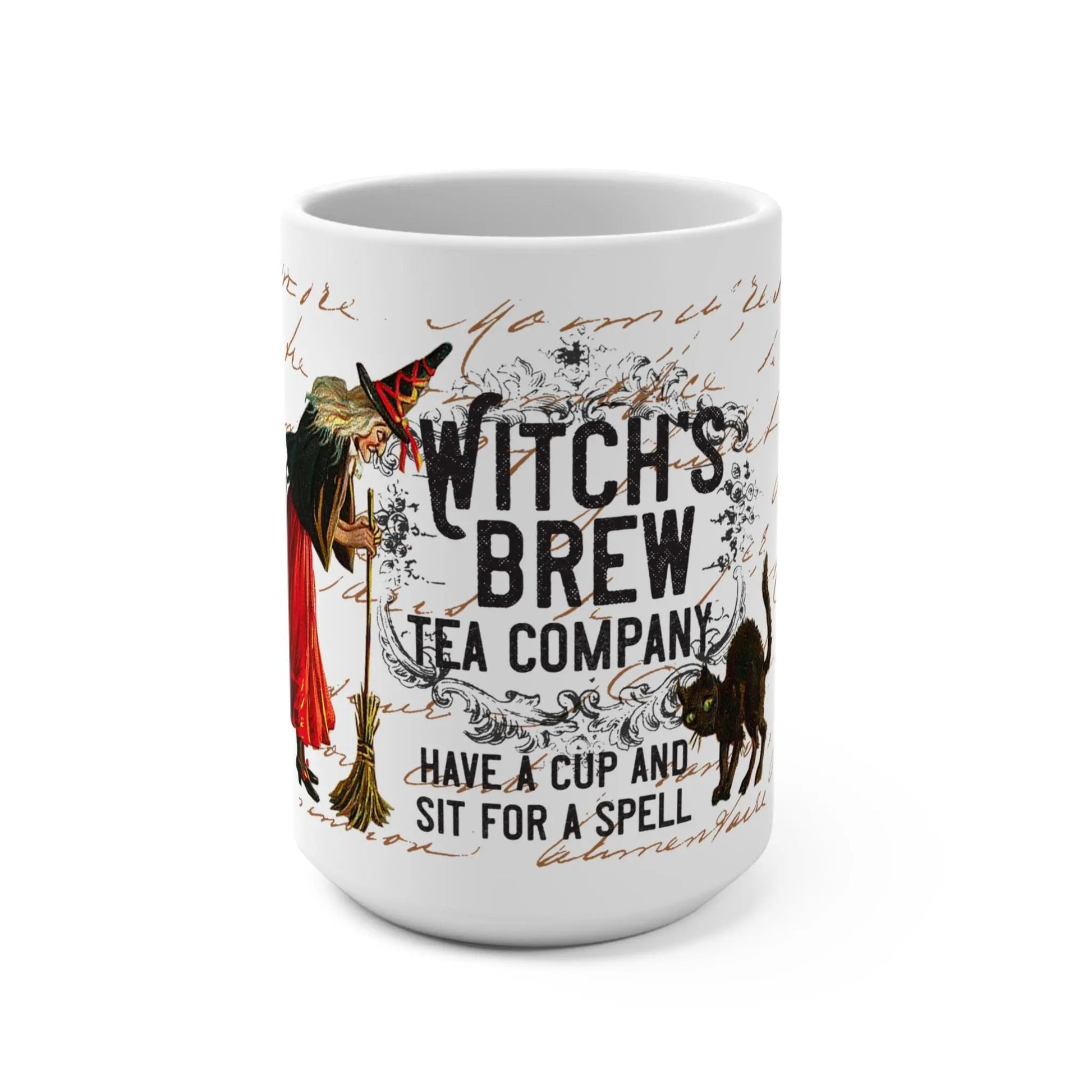 Ceramic Coffee Mug 15oz: Durable Gift for Tea Lovers Rainbow Chaos Art Studio