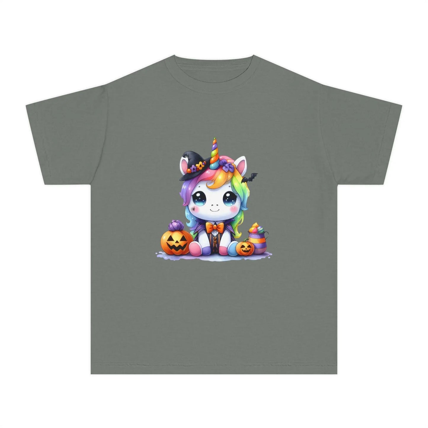 Rainbow Unicorn Girls Tee: Colorful Kids T-Shirt Rainbow Chaos Art Studio