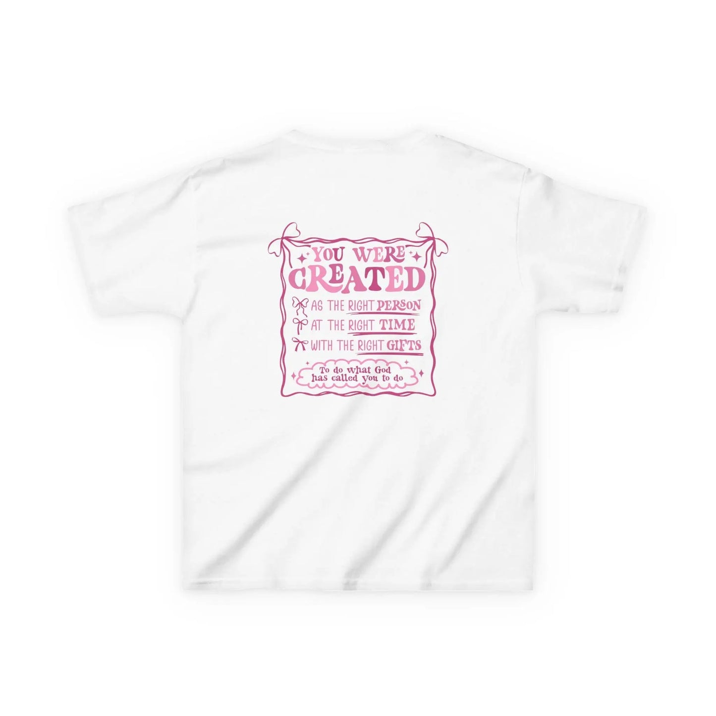 Kids Inspirational Cotton Tee: Motivational Shirt, Positive Affirmations Rainbow Chaos Art Studio