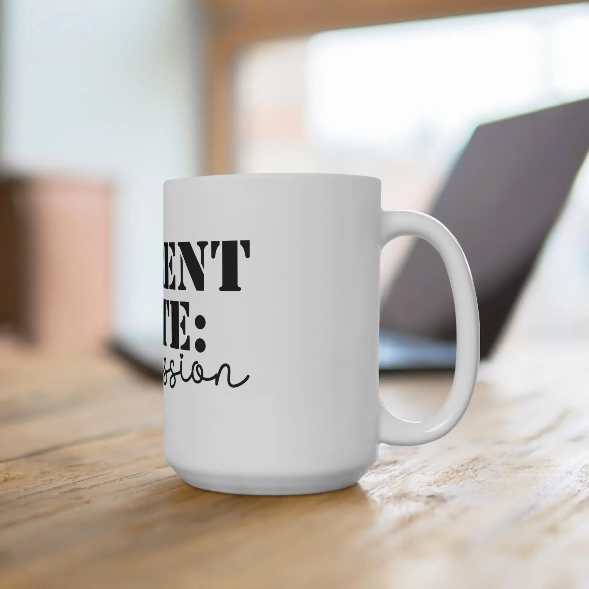 Inspirational Coffee Mug: Mission-Driven Ceramic Drinkware Rainbow Chaos Art Studio