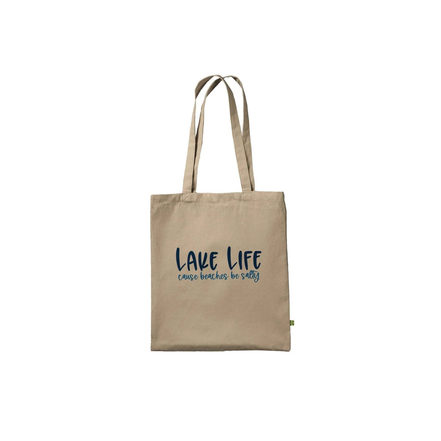 Eco-Friendly Cotton Tote Bag: Lake Adventures Reusable Shopper Rainbow Chaos Art Studio