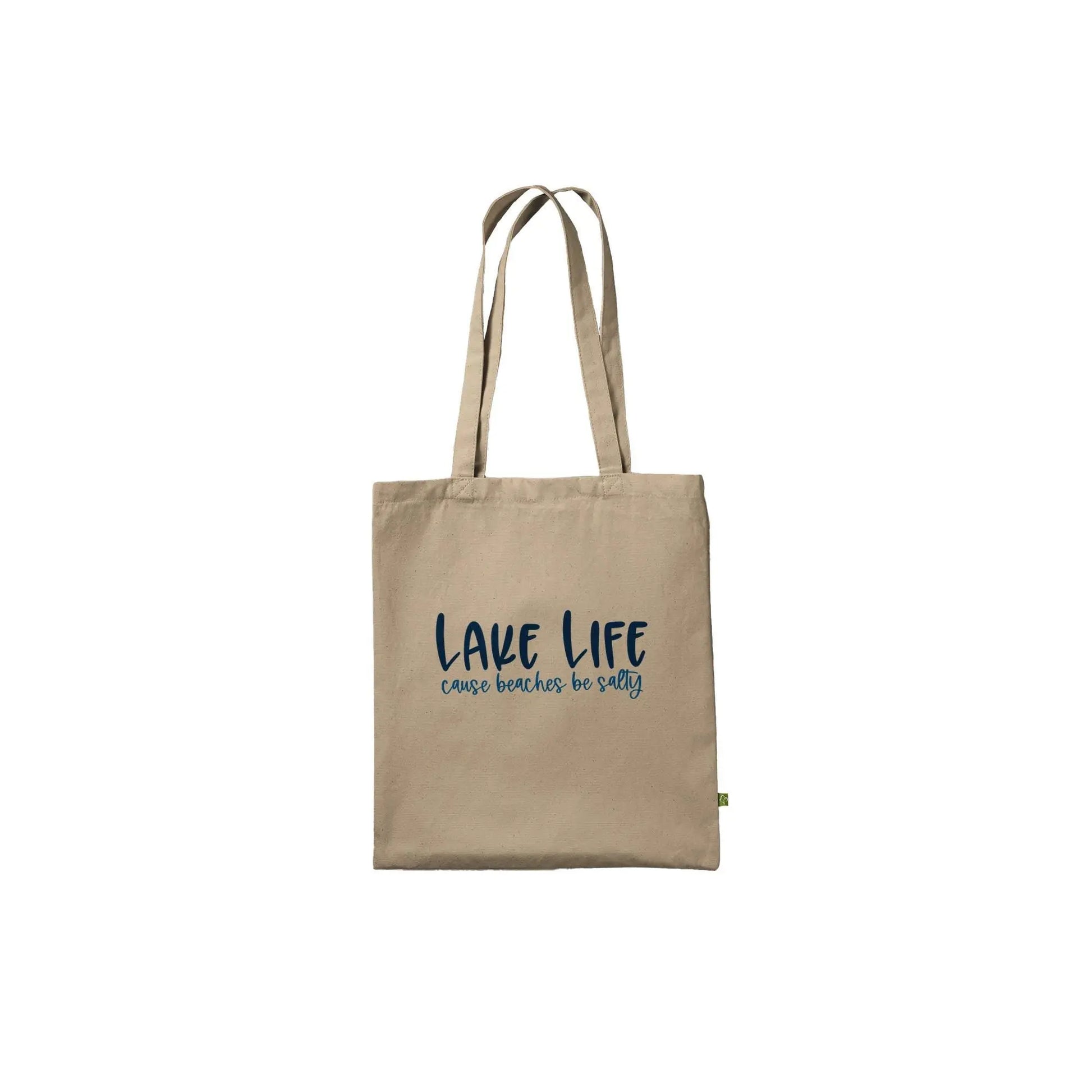 Eco-Friendly Cotton Tote Bag: Lake Adventures Reusable Shopper Rainbow Chaos Art Studio