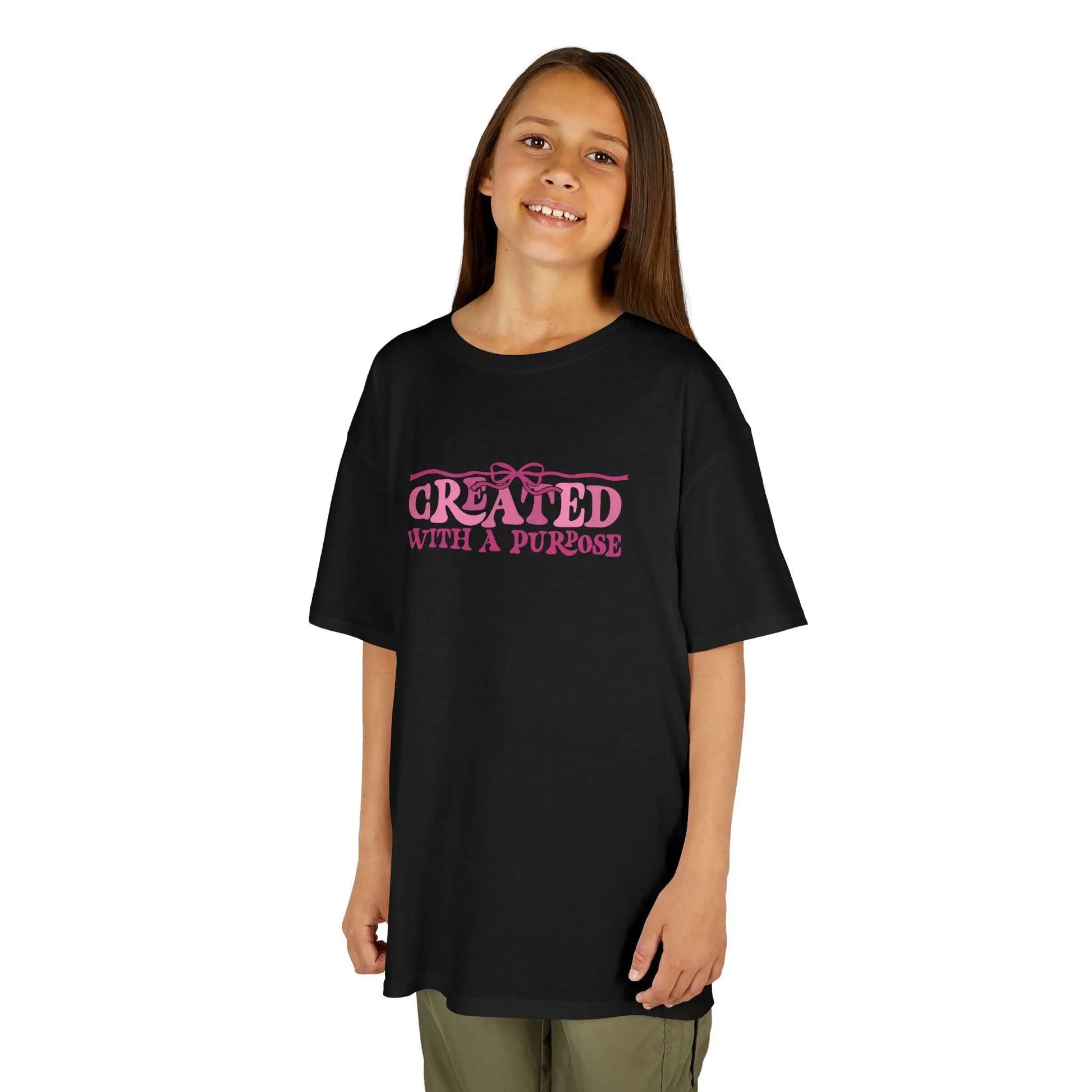 Kids Inspirational Cotton Tee: Motivational Shirt, Positive Affirmations Rainbow Chaos Art Studio