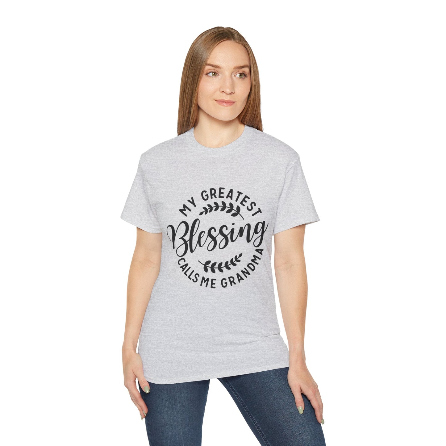 Grandma's Blessing Tee - Unisex Ultra Cotton T-Shirt, Gift for Grandma, Personalized Family Shirt, Mother's Day Gift, Comfortable [...] Printify