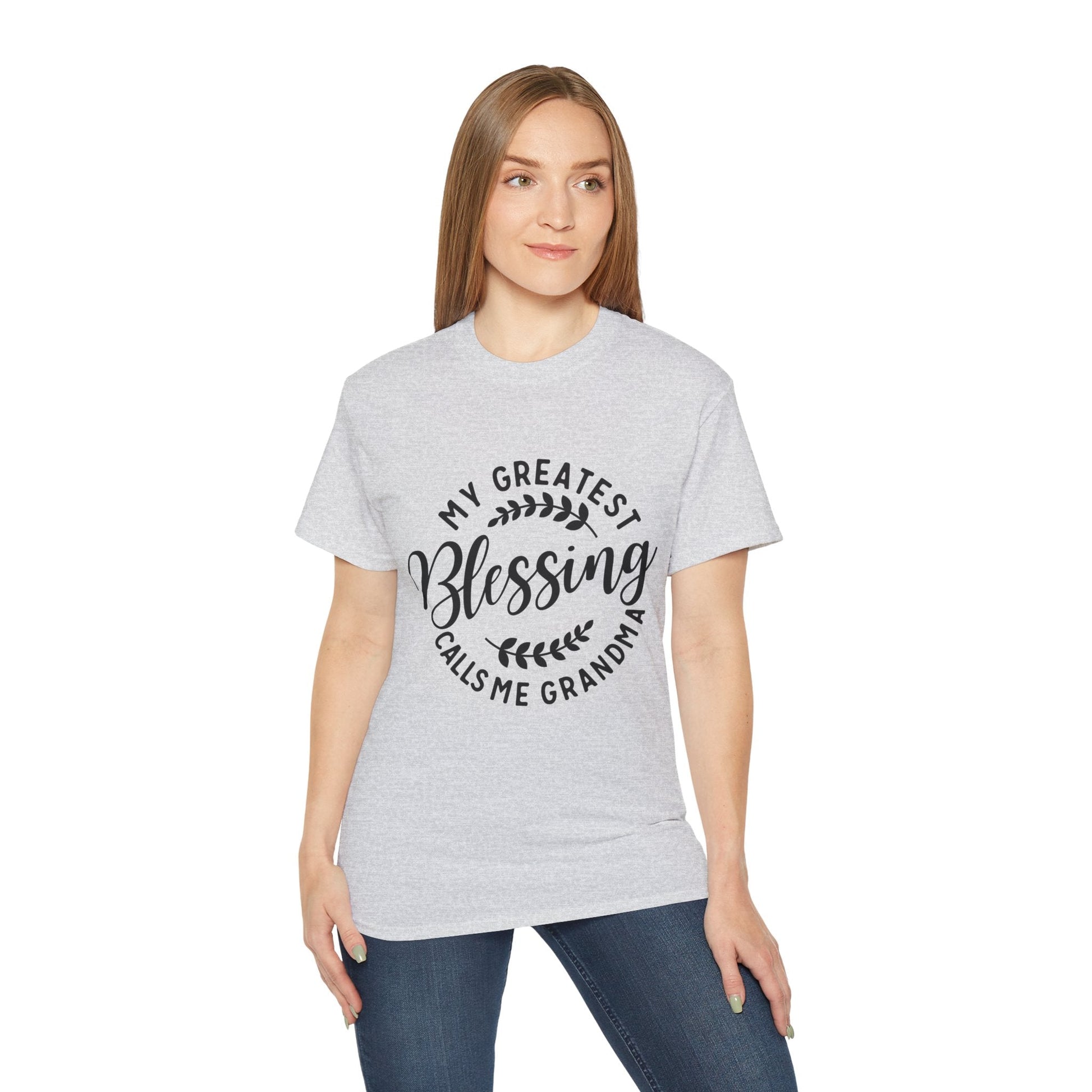 Grandma's Blessing Tee - Unisex Ultra Cotton T-Shirt, Gift for Grandma, Personalized Family Shirt, Mother's Day Gift, Comfortable [...] Printify