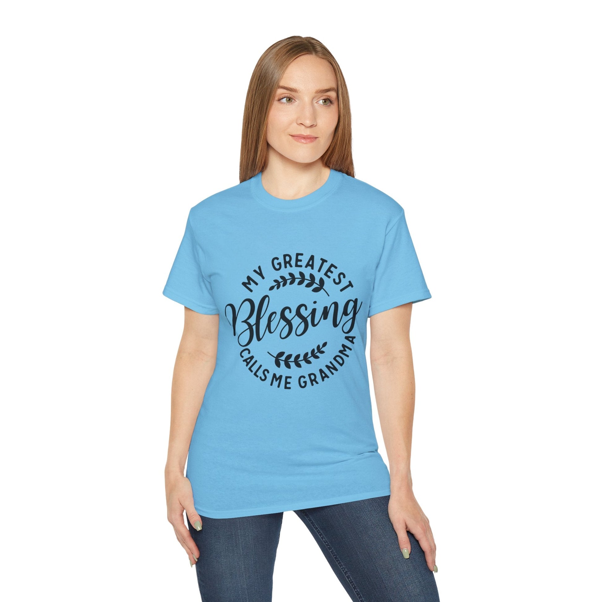 Grandma's Blessing Tee - Unisex Ultra Cotton T-Shirt, Gift for Grandma, Personalized Family Shirt, Mother's Day Gift, Comfortable [...] Printify