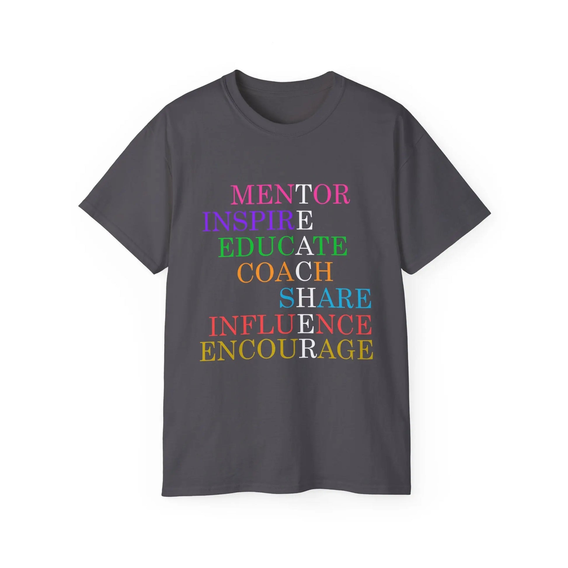 Inspiring Mentor Tee, Empowerment Shirt, Motivational Cotton T-Shirt, Gift for Teachers, Teacher Gifting Printify
