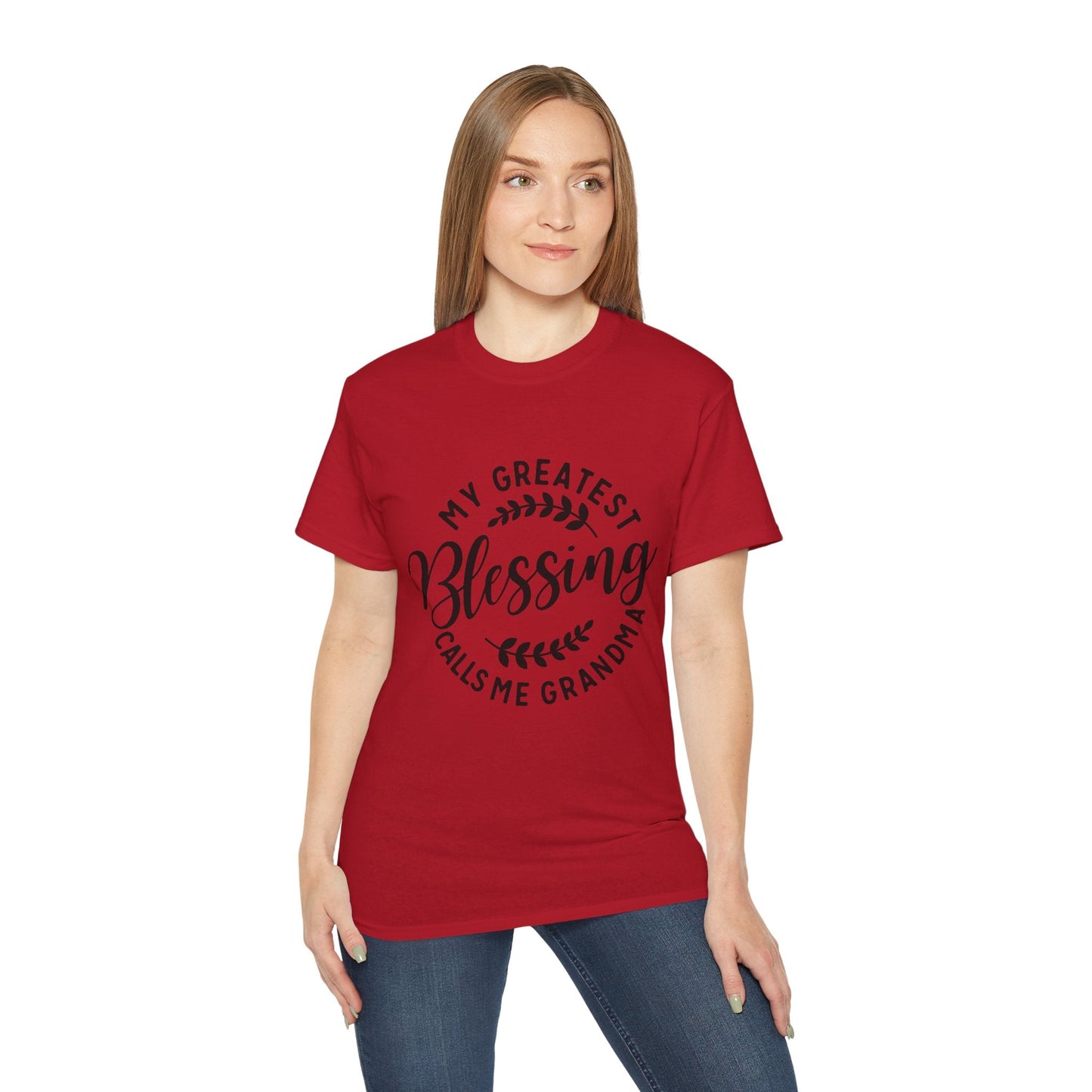 Grandma's Blessing Tee - Unisex Ultra Cotton T-Shirt, Gift for Grandma, Personalized Family Shirt, Mother's Day Gift, Comfortable [...] Printify