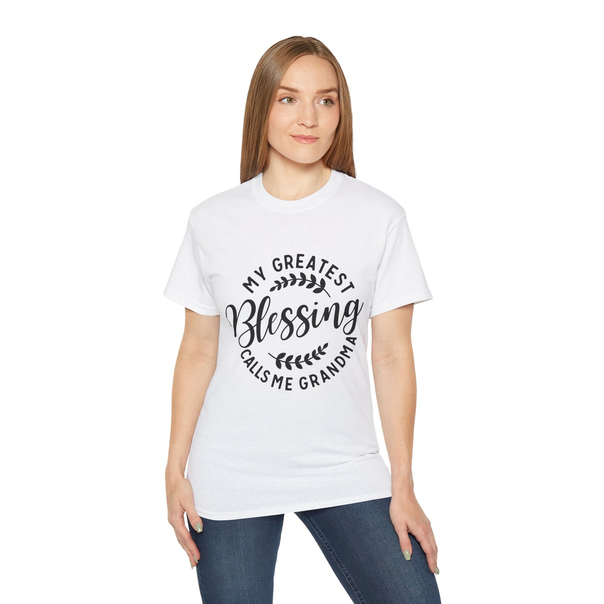 Grandma's Blessing Tee - Unisex Ultra Cotton T-Shirt, Gift for Grandma, Personalized Family Shirt, Mother's Day Gift, Comfortable [...] Printify