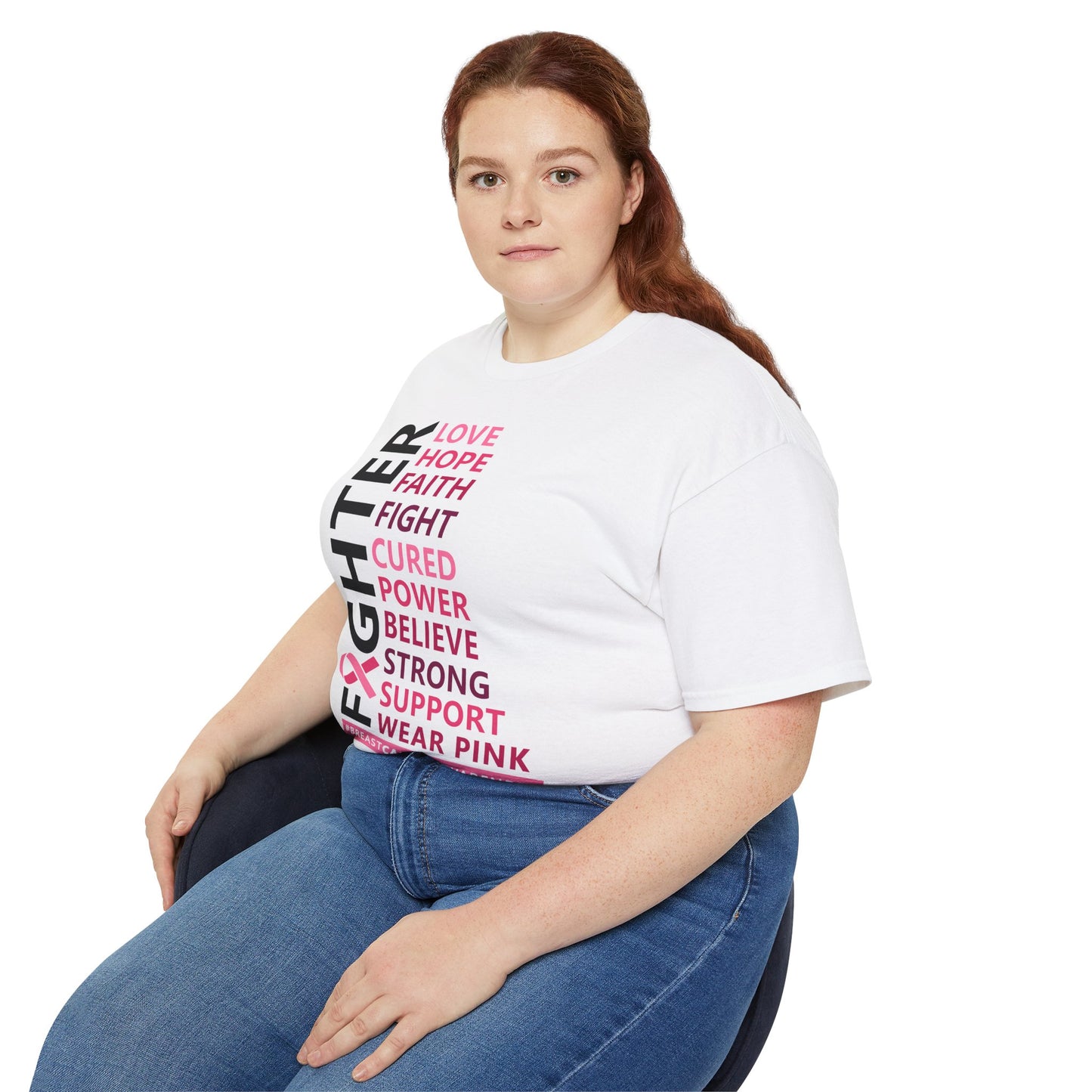 Breast Cancer Awareness Tee, Unisex Cotton T-Shirt for Supporters, Gift for Fighters and Survivors, Wear Pink for a Cause, [...]