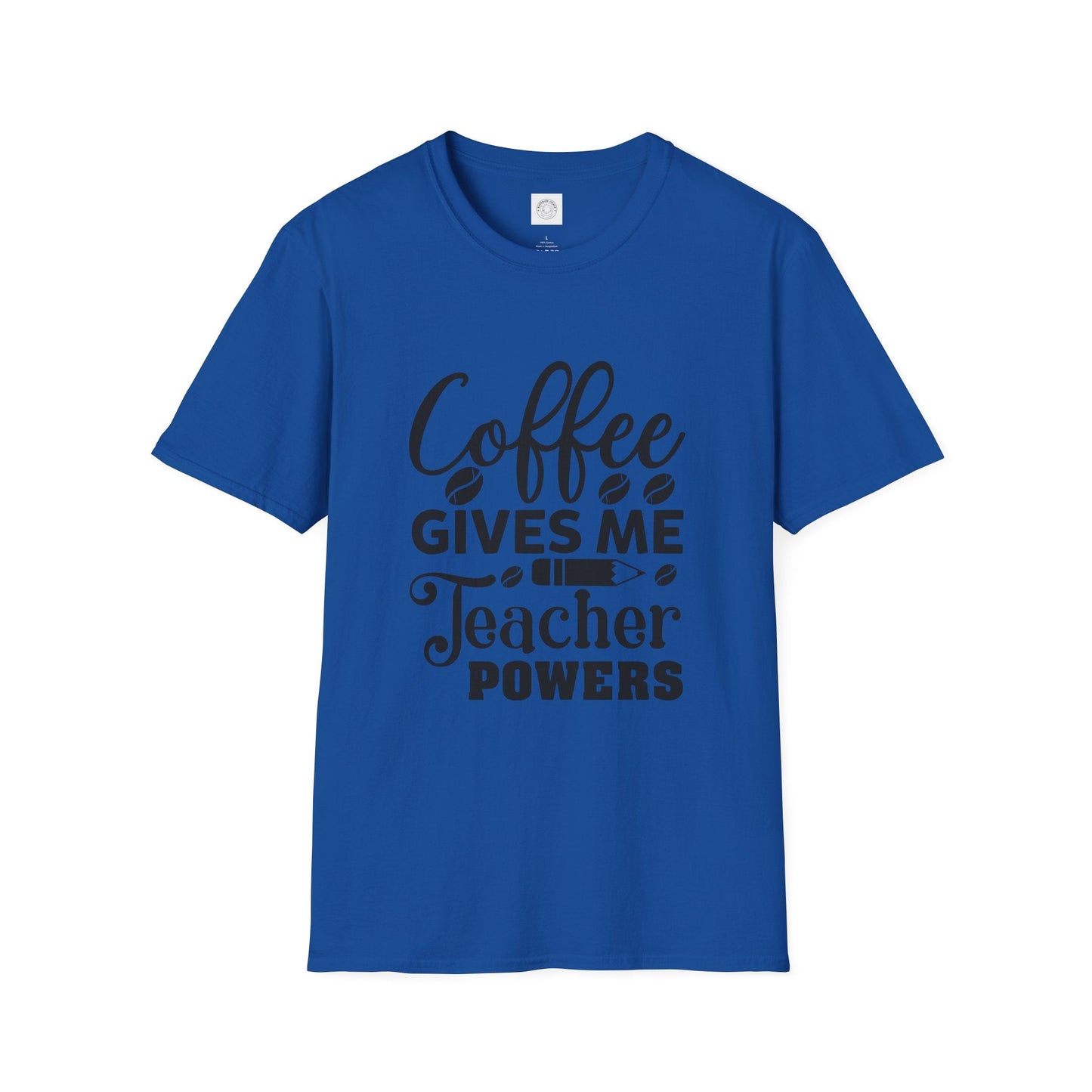 Coffee Teacher Powers T-Shirt, Teacher Gift Printify